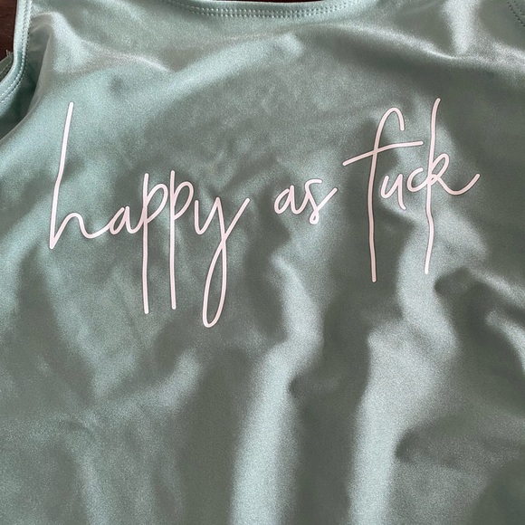 "Happy As F***"🩱 Swimsuit for sale! - Picture 2 of 6
